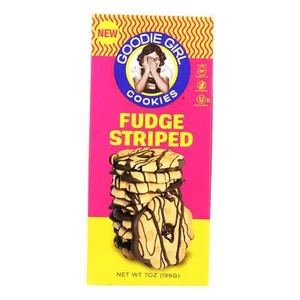 Goodie Girl Cookies - Cookies - Fudge Striped - Case of 6 - 7 oz. - Picture 1 of 2