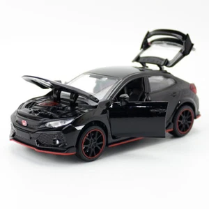 1/32 Scale Honda Civic Type R Model Car Diecast Metal Toy Cars Kids Gifts Black - Picture 1 of 8