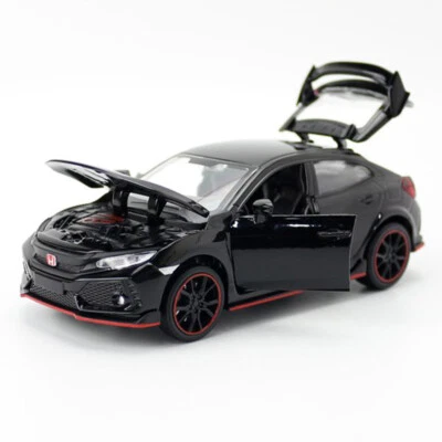 1/32 Honda Civic Type R Model Car Diecast Toy Cars Boys Toys for Kids Gift Black - Image 1 of 4