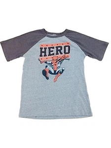 Boys Blue Spider-Man Hero T-Shirt Superhero Tee Shirt Spider Man - Picture 1 of 1