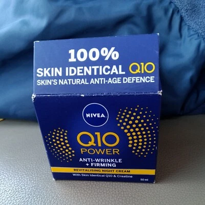 Nivea Q10 Power Anti-Wrinkle + Firming Revitalizing Night Cream (50 ml) New - Image 1 of 4
