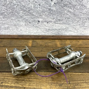 Vintage Campagnolo Record Pedals Patent Dust Caps Campy Eroica 9/16 Patina Z1 - Picture 1 of 14