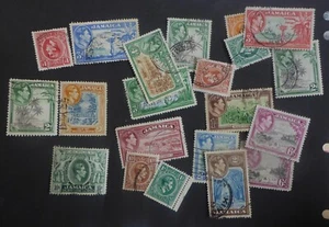 JAMACIA USED 1938-51 SMALL COLLECTION CAT.$20+ CAN.SHIP $1.99 COMB. SHIPPING - Picture 1 of 1