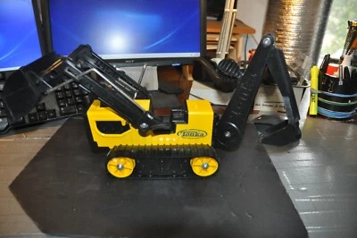 Tonka Construction metal & plastic Backhoe Truck 1999 nice + vintage  Foto 1 de 4