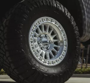 17 KMC KM552 IMS MACHINED SILVER WHEELS RIMS 17X8.5 6X139.7 6X5.5 -10 4 - Picture 1 of 6