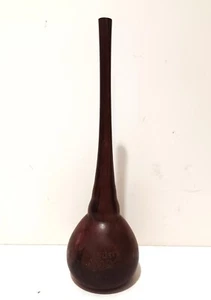 1910's SIGNED DAUM NANCY ART NOUVEAU 13" SOLIFLORE PLUM CRYSTAL VASE ACID ETCHED - Picture 1 of 10