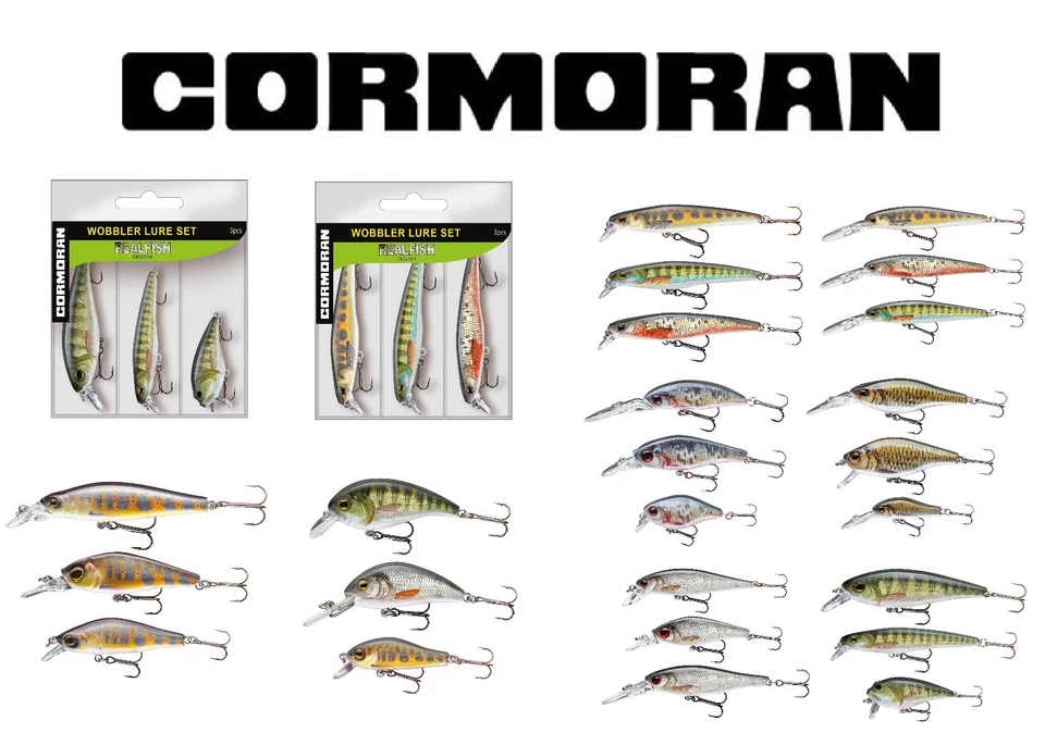 Cormoran Wobbler Set 3 Stück Köder für Barsch, Hecht, Zander, Forelle, Rapfen - Bild 1 von 1