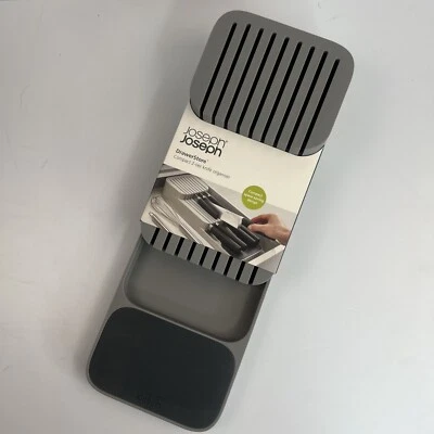 Joseph Joseph DrawerStore Knife Organiser, Compact 2 Tier Design for All Knives - Image 1 of 4