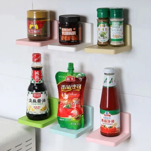 Kitchen Bathroom Self Adhesive No-drill Shelves Wall Organizer UK - Picture 1 of 17