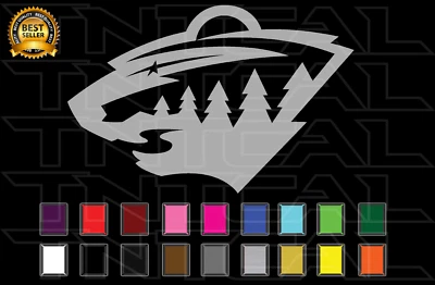Minnesota Wild Decal Sticker Hockey Team Logo NHL Vinyl Car Window Wall - Image 1 of 2