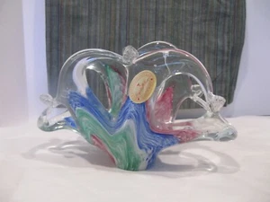 SERVIETTENHALTER MURANO GRÜN BLAU ROSA - Bild 1 von 6