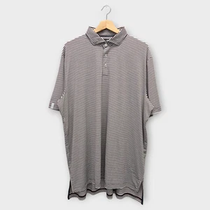 Polo Ralph Lauren RLX Golf Para Hombre Rayas (Marrón/Blanco) - X-Grande - Imagen 1 de 2