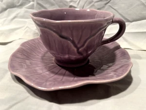 Vintage Metlox Lotus-CUP & SAUCER, IN THE LILAC COLOR, 7 oz-Near Mint-Last 1 - Picture 1 of 10