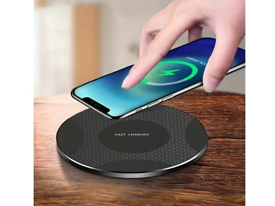 10 W Wireless Charger. Ultra-thin Fast charger. Charge Dock or iphone n android - Image 1 of 4