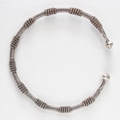 Antico Bracciale - Argento a Molla - Immagine 1 di 2