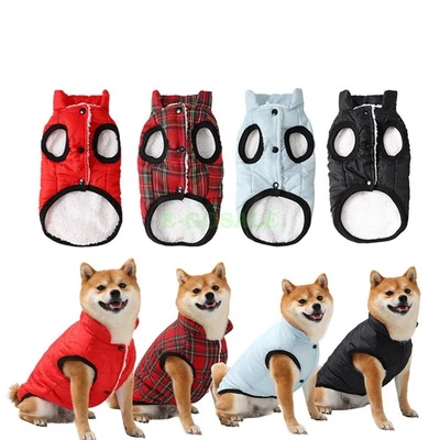 Large Dog Warm Winter Waterproof Coat Padded Fleece Jacket Vest Clothes S-XXL - Image 1 of 4