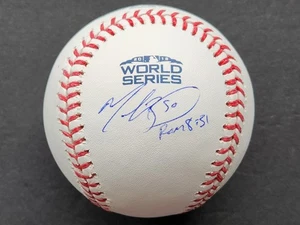 Mookie Betts signiert offizielle 2018 World Series Baseball Inschrift Beckett Loa - Bild 1 von 3