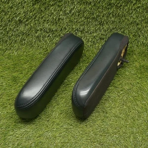 Juego de reposabrazos de asiento delantero Ford Super Duty 99-07 par cuero negro Captain F250 OEM - Imagen 1 de 11