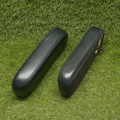 Juego de reposabrazos de asiento delantero Ford Super Duty 99-07 par cuero negro Captain F250 OEM Foto 1 de 4