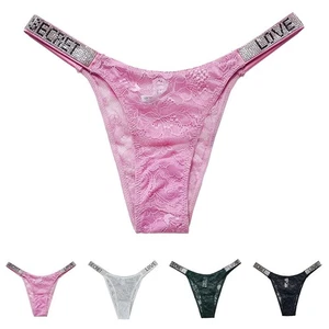 Sexy Lace G String Thongs Panties T Back Underwear for Women Low Waist - Picture 1 of 40