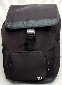 Wilson Backpack Black Drawstring Main Compartment Multi Pockets - Picture 1 of 10