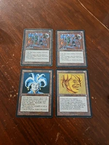 MTG Ice Age Jesters Cap And Jesters Mask And 2x Icy Manipulator - Picture 1 of 1