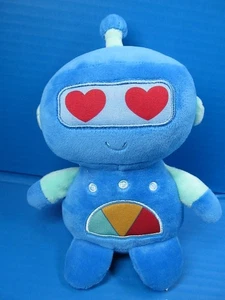Animal Adventure Blue Robot 9" Plush Stuffed Animal Red Hearts 2021 Valentine's - Picture 1 of 6