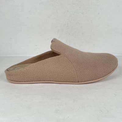 Zapatos FitFlop para mujer talla 7 beige rosa lana zapatilla casa mula toboganes informales Foto 1 de 4