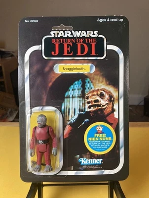 Vintage Kenner Star Wars Snaggletooth Figure Card 48 Back MOC 1983! - Image 1 of 4