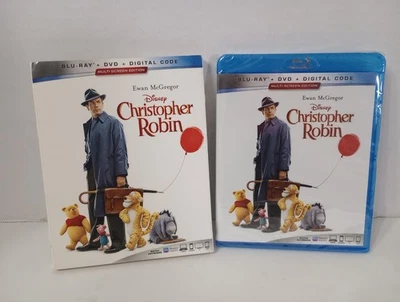 Christopher Robin (Blu-ray/DVD, 2018) New - W/Slip- Ewan McGregor 🧸 - Image 1 of 4