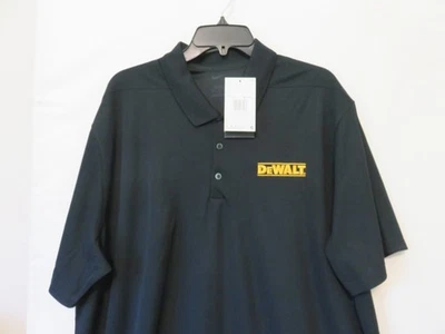 Nike Golf DeWalt Polo Shirt Dri-FIT Athletic Workwear Black Mens Size XXL Tall - Image 1 of 4