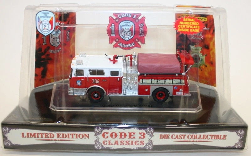 Code 3 Classics 1/64 Scale Model mack Fire Engine 12371 Yonkers New York - Image 1 of 2
