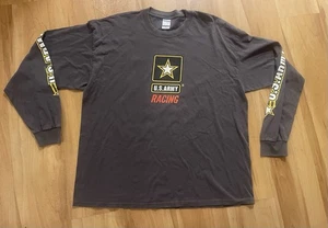 TONY SCHUMACHER NHRA DRAG RACING SHIRT US Army 2XL "The Sarge" grau langarm - Bild 1 von 3