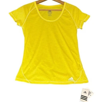 Camiseta Adidas Performance Transparente Mujer Mediana Amarilla Ropa Deportiva Camiseta Foto 1 de 4