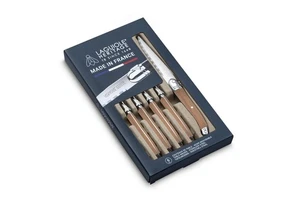 LAGUIOLE - Set of 6 Laguiole Heritage Steak Knives with wooden handle RRP £139 - Picture 1 of 4