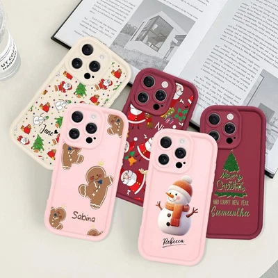 Funda de goma personalizada de Navidad para teléfono iPhone Air 16 Samsung S25 Ultra Foto 1 de 4