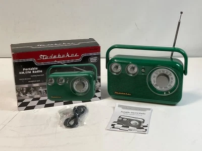 Studebaker tragbares AM FM Radio grün neu geöffnete Verpackung - Bild 1 von 4