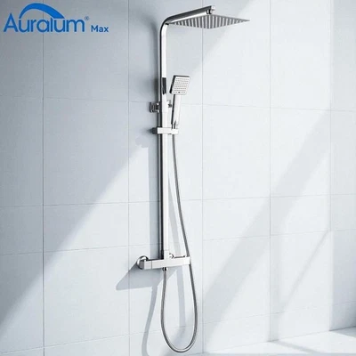 Duschsystem Thermostat Duscharmatur Regendusche Duschset mit Handbrause Dusche - Bild 1 von 4