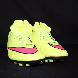 Nike Mercurial Soccer Cleats size 6 Youth Neon Yellow GUC - Picture 1 of 12