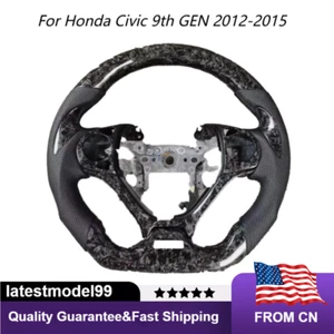 Volante de fibra de carbono Forge para Honda Civic 9ª generación 2012-2015 EE. UU. - Imagen 1 de 8