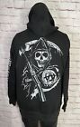 Sons Of Anarchy Reaper SOA Sweatshirt Hoodie Men's XL Long Sleeve Graphic Black
