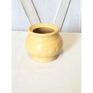 Plato de azúcar amarillo con mantequilla Longaberger Pottery Woven Traditions SIN TAPA - Imagen 1 de 5