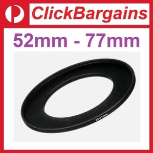 52mm to 77 mm Step Up Metal Camera Lens Filter Adapter Ring / Stepping 52-77mm - Picture 1 of 4