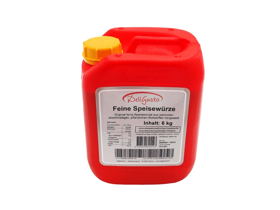 DAGEMA 6 kg Kanister Feine Speisewürze, aus wertvollen pflanzlichen Rohstoffen