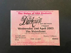 The Darkness Ticket 2003 - Picture 1 of 1