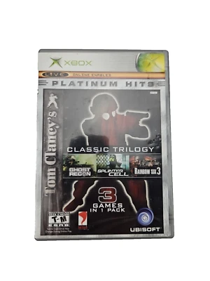 Xbox Tom Clancys Classic Trilogy 3 in 1 Xbox Platinum Hits Complete CIB - Image 1 of 4