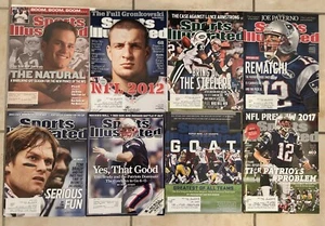 2002 Sports Illustrated NEW ENGLAND Patriot Tom BRADY 1st Cover + 7 Others GRONK - Picture 1 of 5