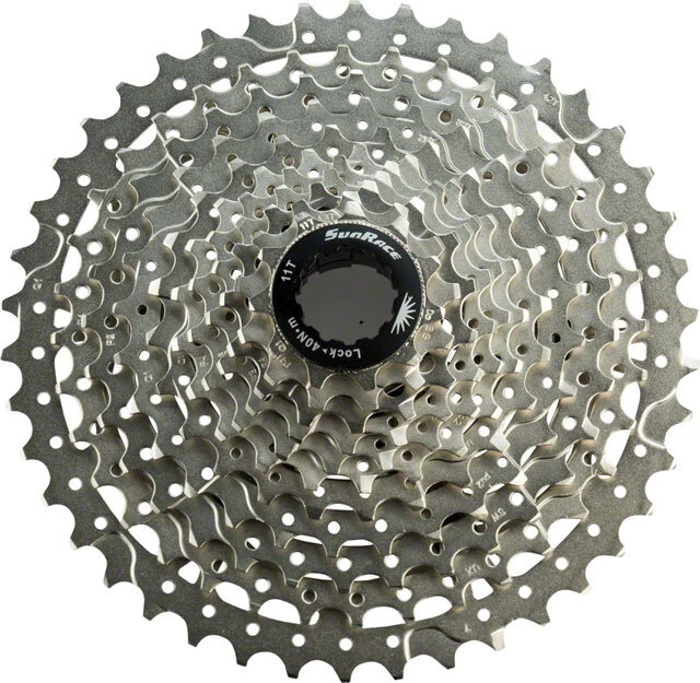 SunRace MS8 Cassette - 11 Speed, 11-42t, Silver - Image 1 of 1