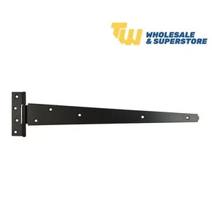 Schwarzes Finish T-Shirt Scharniere 4"" - 24"" Schrank Schuppen Tür & Tor T-Scharnier 100 mm - 600 mm - Bild 1 von 8