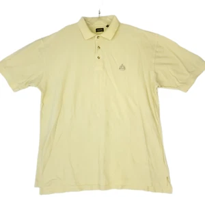 IZOD Mens XLT Tall Yellow Short Sleeve Polo Golf Shirt Logo Cotton  - Picture 1 of 7